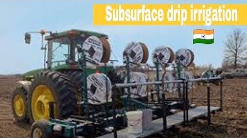 Installing Subsurface drip irrigation installation | Grapes irrigation technique | INDIA