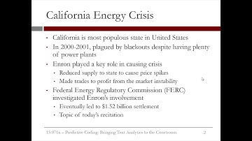 5.4.2 R5. Predictive Coding - Video 1: The Story of Enron