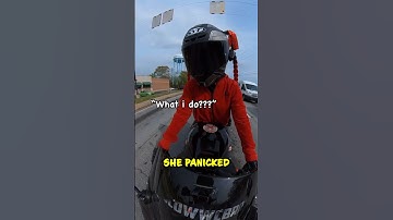 Surprised Biker’s Hilarious Run-in With Polite Cop - Caught on Camera! 😂 #shorts