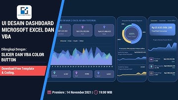 FULL TUTORIAL DASHBOARD MODERN DESAIN UI | EXCEL & VBA TUTORIAL
