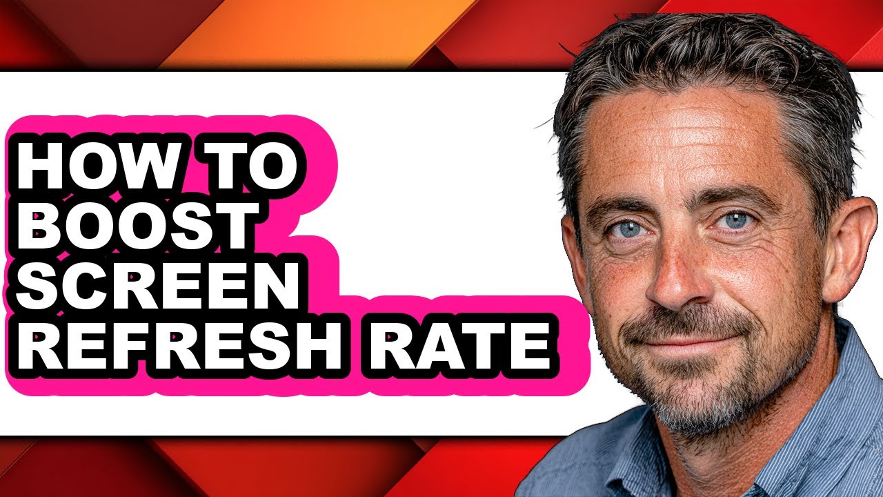 How to Boost Screen Refresh Rate (only Way) - YouTube