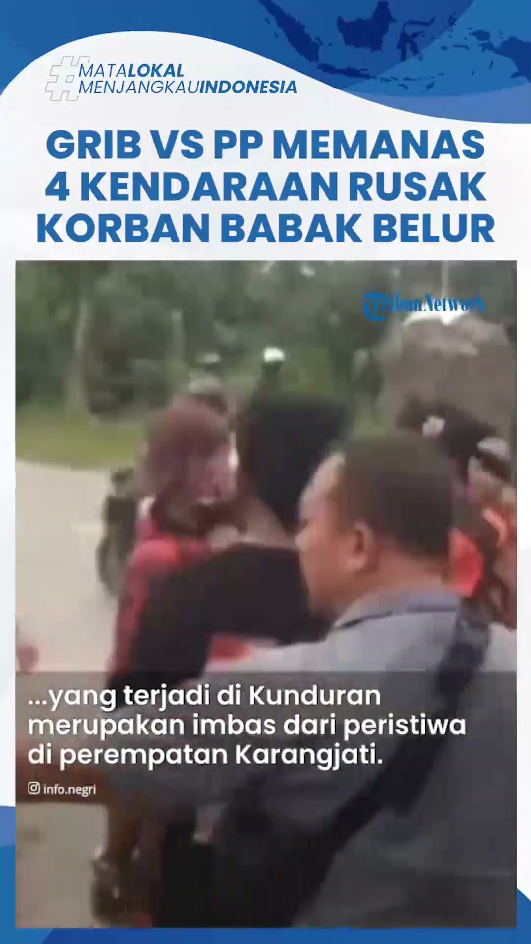 Bentrok Ormas Pemuda Pancasila vs GRIB Blora Memanas: 4 Kendaraan Rusak, Sejumlah Orang Babak Belur