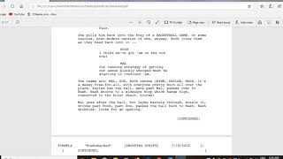 FireFly Script Breakdown