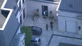 Shooting at Drake's Bridle Path mansion | CHOPPER VIEW Resimi