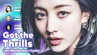 TWICE - Got the Thrills (Line Distribution + Lyrics Karaoke) PATREON REQUESTED Resimi