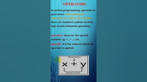 python - operators - kaashiv infotech true google review #kaashivinfotech