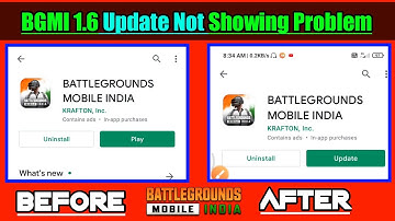 BGMI 1.6 Update Not Showing On Playstore|How To Solve BGMI 1.6 Update Problem|BGMI Update