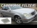 Mercedes W211 Cabin AC Air Filter Replacement