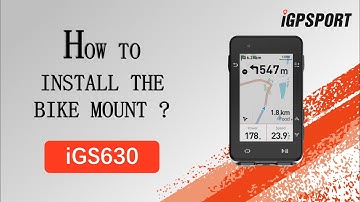 iGS630｜How to install the bike mount?