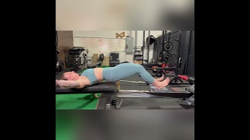 Hamstring curls on a rower