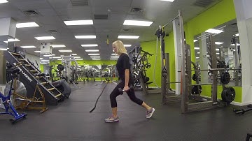 Reverse Lunge with Bicep Curl