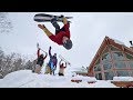 SNOWBOARDING IN OUR BACKYARD!