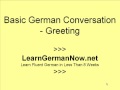 Learn To Speak Conversational German