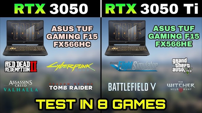 in Ti RTX Test Games Laptop 15 F15 3050 Gaming | YouTube TUF i5-11400H 2021 - ASUS in + -