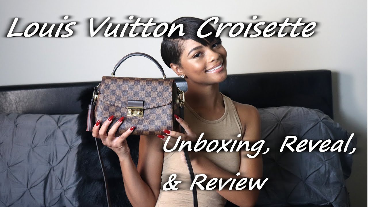 THE BAG REVIEW: UNBOXING LOUIS VUITTON CROISETTE IN DAMIER EBENE ❤️ 