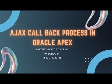 Ajax Call Back Process in Oracle Apex||Using apex.server.process for AJAX in Oracle APEX