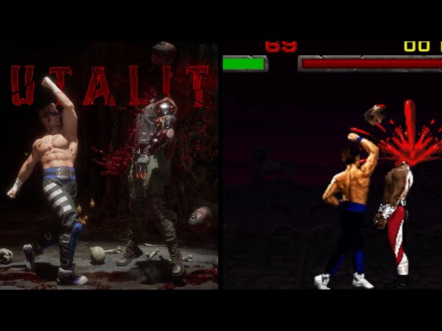 Johnny Cage can perform a glitched Friendship in Mortal Kombat 2 after  hitting his opponent with a stage Fatality