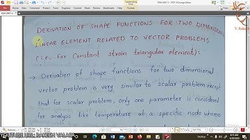 Derivation of Constant strain triangle element in finite element methods