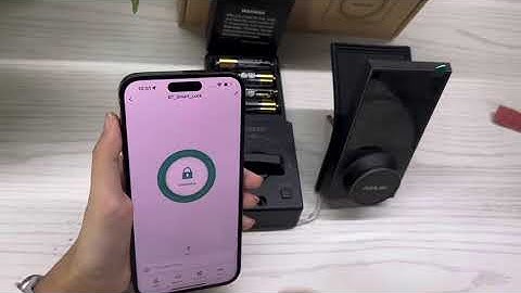 Teaching video of AL302 smart lock on connecting to Alexa voice assistant