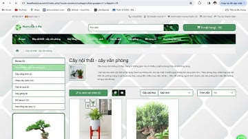 Demo web bán cây cảnh | PHP | Framework Opencart
