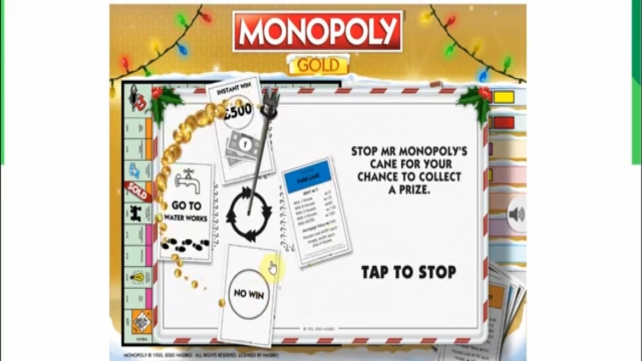 🤑🤑🤑 Monopoly Gold Winter (2) National Lottery Online (Instant Win) 🤑🤑🤑