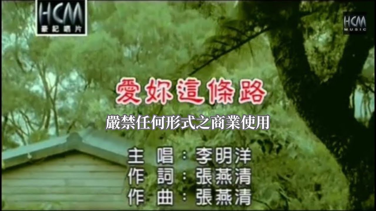 李明洋-愛妳這條路(官方KTV版)