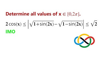Solving Trigonometric Inequalities | Maths Olympiad.