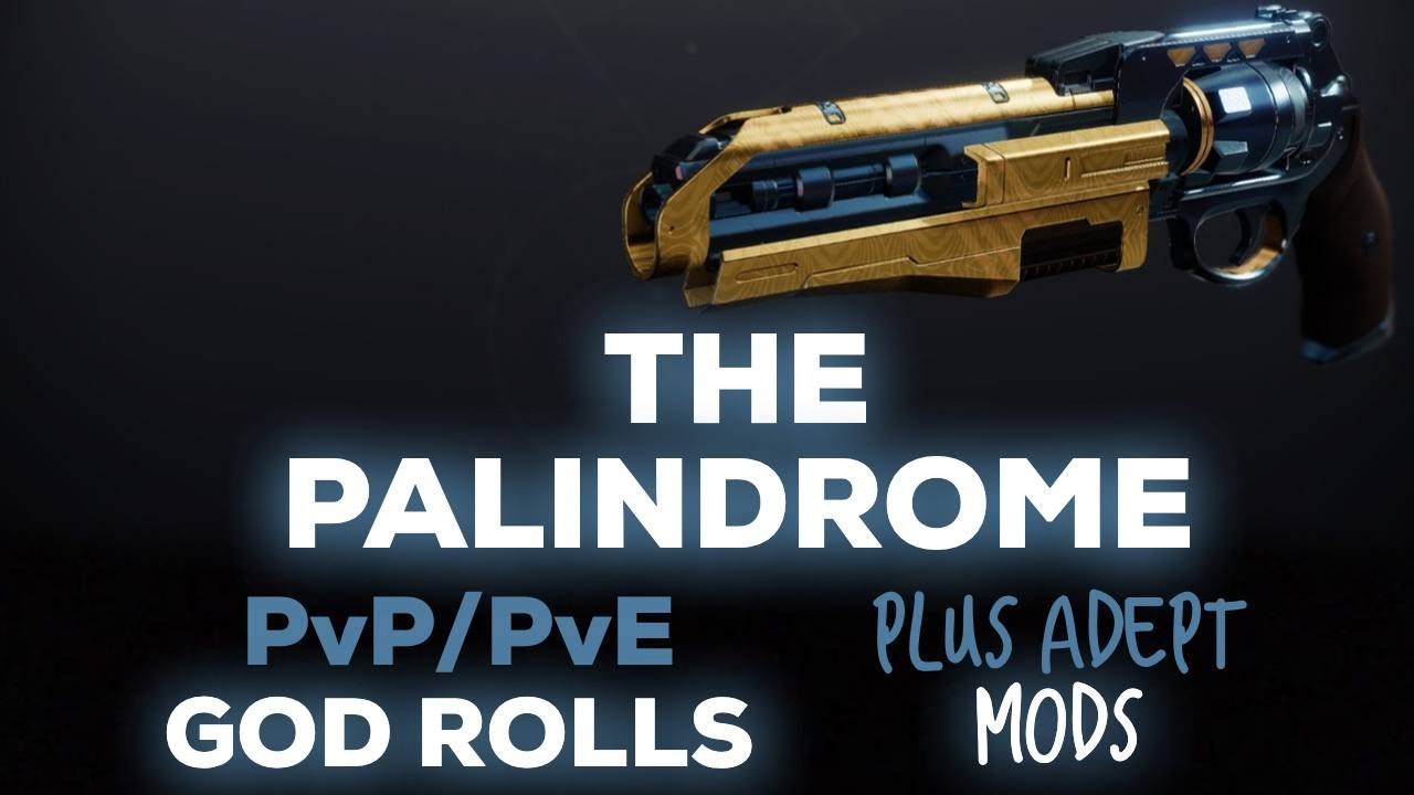 The Palindrome PvP/PvE GOD ROLLS | Destiny 2 | Season Of the Chosen