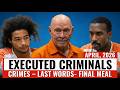 All PRISONERS EXECUTED in April 2026 (US): Last Meals &amp; Final Words