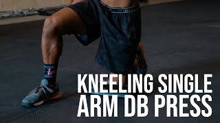 Kneeling Single Arm DB Press | Paragon Training Methods screenshot 5