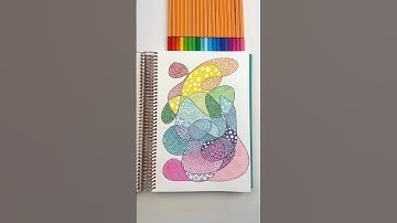 Easy zentangle drawing idea. #zentangle #zentangleart #drawingtutorial