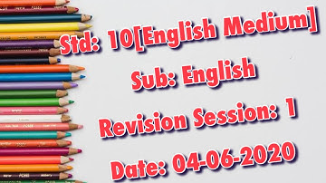 Std10 English Revision1