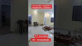 Beautiful house construction by TCT ASSOCIATES construction and consultation, Coimbatore