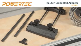 How to Use a Track Saw Guide as a Router Track Guide? POWERTEC Router Guide Rail Adapter #carpentry