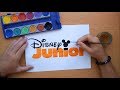 How to draw an orange Disney Junior logo