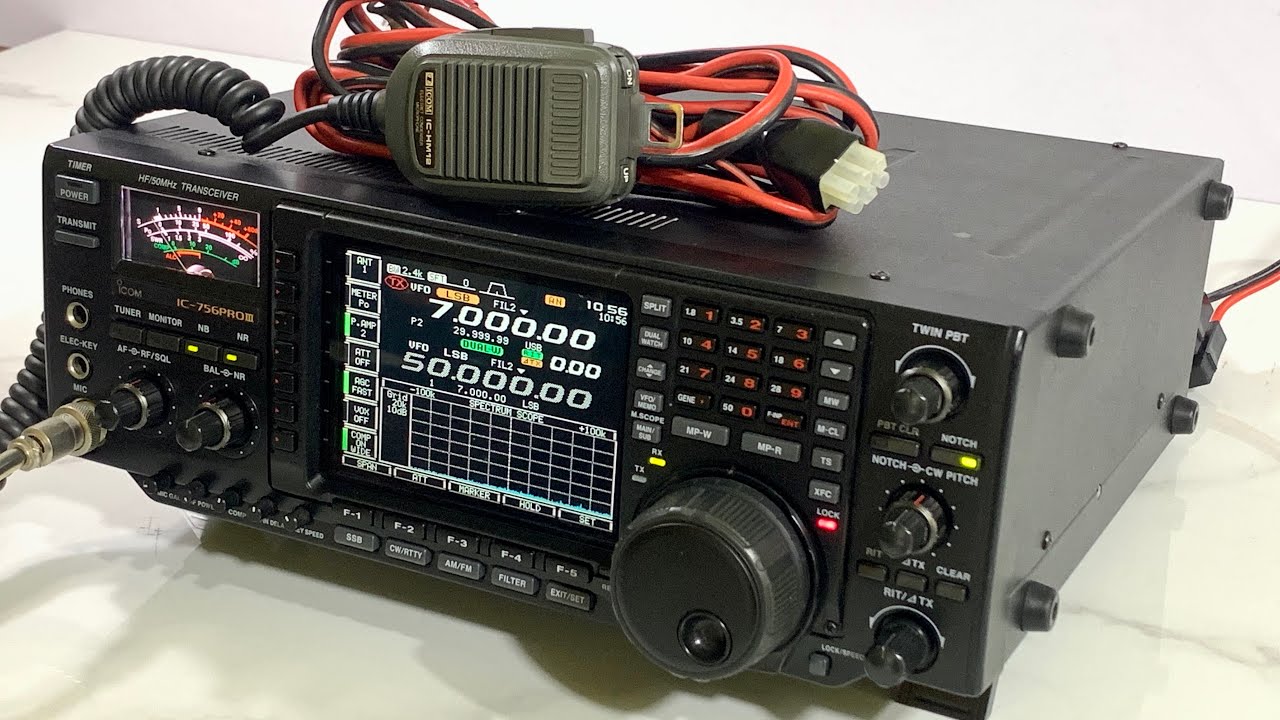 ✨iCom IC-756PROIII HF/50MHz 110/100W + DC + HM-12 ATU DSP Open