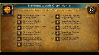 How To Get The Eversong Woods Glyph Hunter Achievement!