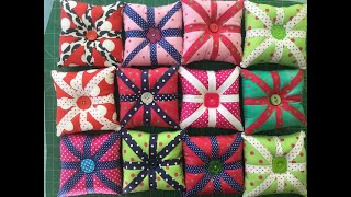 Pincushions! learn how to make this easy block for quilts or this fun project (requested video)