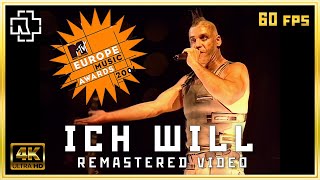Rammstein - Ich Will With subtitles (LIVE at MTV EMA, Germany 2001) | 4K 60fps remastered
