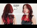 DYEING MY HAIR RED (35 PESOS ONLY) + DIY SHAG HAIRCUT