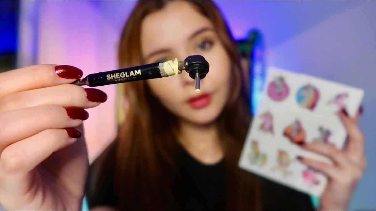 ASMR- VOCÊ VEIO TATUAR O ROSTO COMIGO