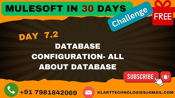 Day 7.2 in 30 days Free Course - Database Configuration - Implement in your API