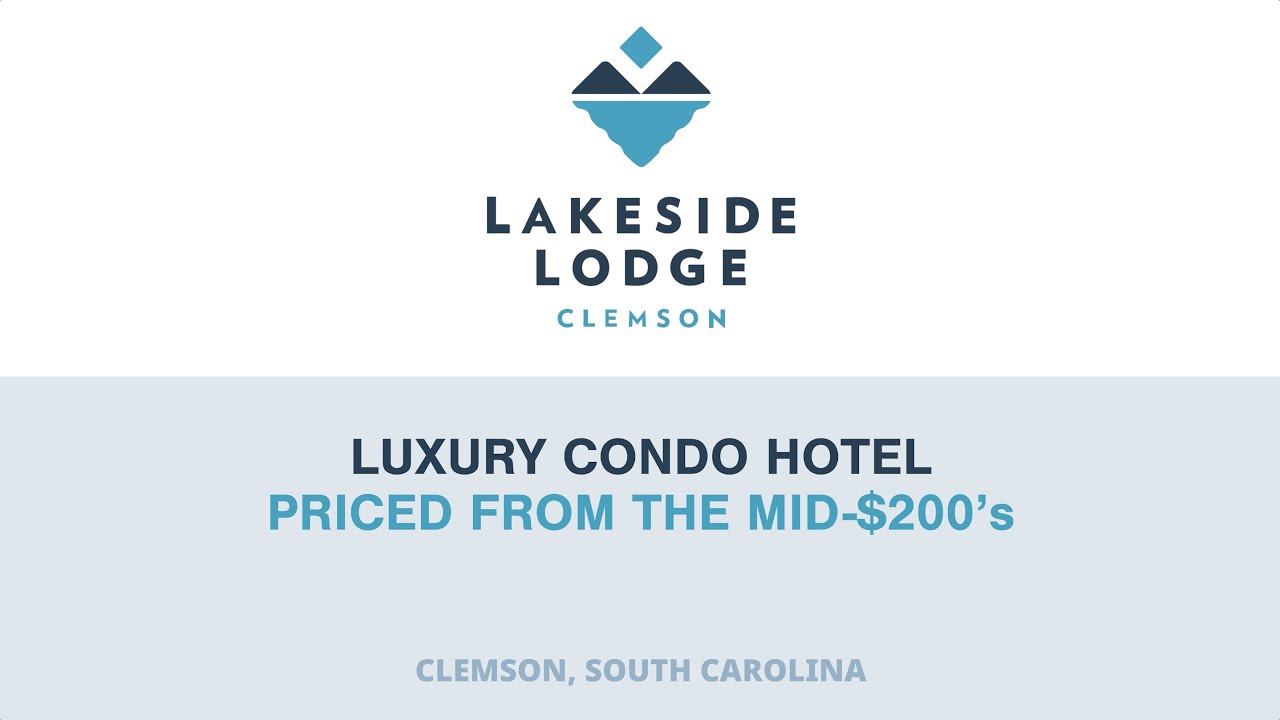 Lakeside Lodge Clemson, Luxury Condos For Sale YouTube