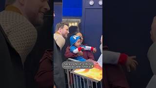 Selfie with mini Captain America 🥺 #chrisevans