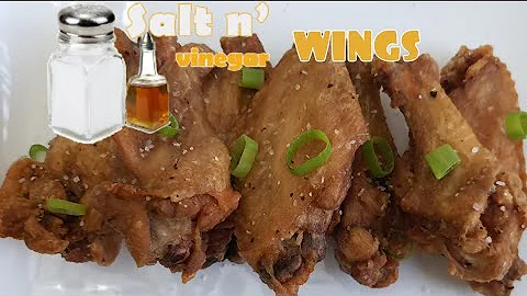 Salt And Vinegar Fried Chicken Wings l Deep Fryer