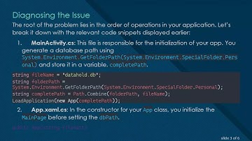 Resolving the DatabasePath must be specified Error in Xamarin Forms with SQLite