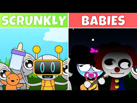 Incredibox - Sprunki But Scrunkly Babies with New Sounds | Normal Vs Horror Style!
