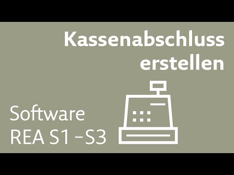 Kassenabschluss erstellen REA S1 - S3 Gastro Software