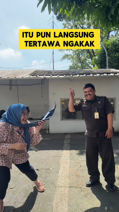 momen lucu ketika wanita gemoy ngerjain pak satpam bikin ngakak ‼️‼️ #ngakak #lucu #kocak #satpam