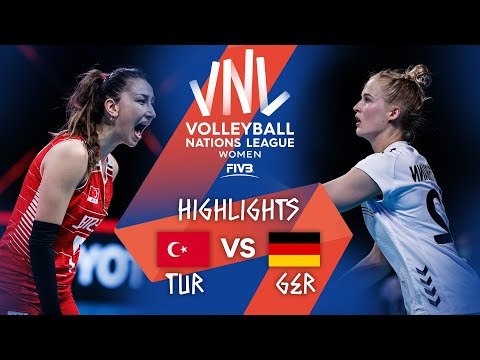 Turkey vs. Germany - FIVB Volleyball Nations League - Women - Match Highlights, 01/06/2021